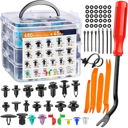 Clips & Auto Trim Removal Tool Kit-725Pcs