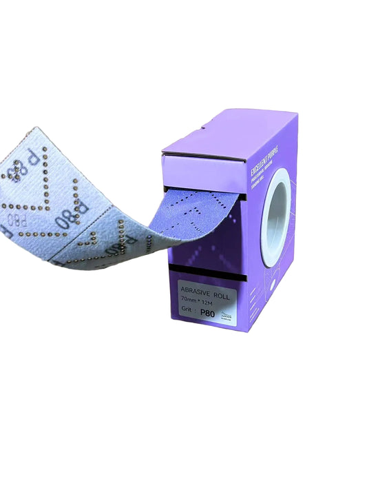 Autoline Purple Ceramic Sanding Roll 70mmX12m